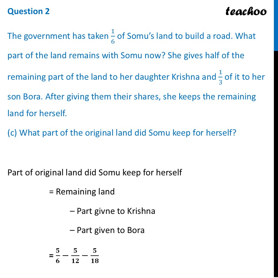 part 6 - Question 2 - Figure it out - Page 183, 184 - Chapter 8 Class 7 - Working with Fractions (Ganita Prakash) - Class 7 (Ganita Prakash 1, 2 & old NCERT)