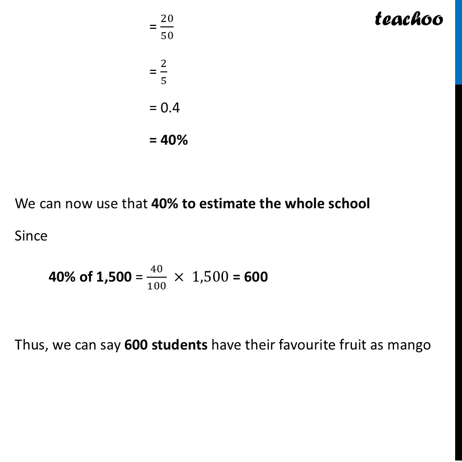 part 2 - Example 5 - Analysing Statistical Data Using Probability - Chapter 7 - The Mathematics of Maybe: Introduction to Probability - Maths Class 9