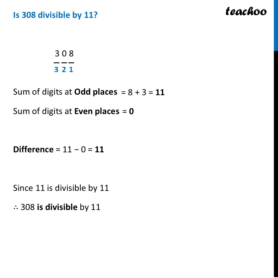 part 3 - Shortcut for Divisibility by 11 - Shortcut for Divisibility by 11 - Chapter 5 Class 8 - Number Play (Ganita Prakash) - Class 8 (Ganita Prakash - 1, 2 & Old NCERT)