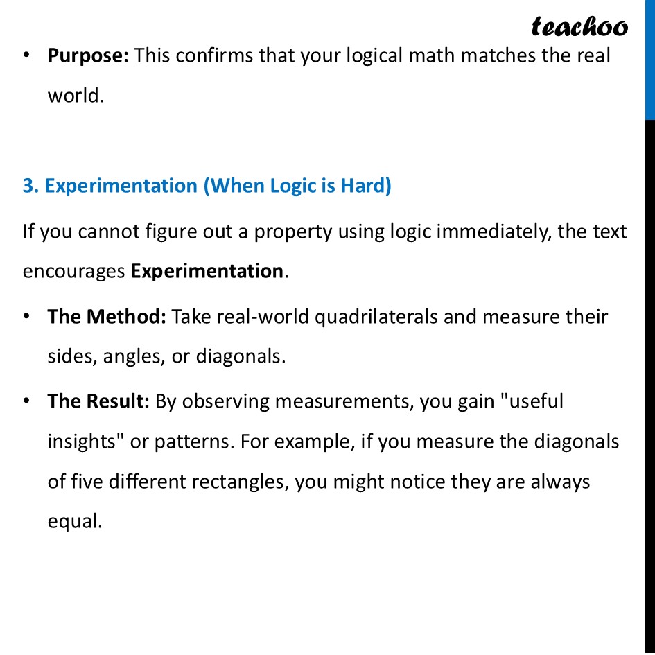 part 3 - The Process of Finding Properties - The Process of Finding Properties - Chapter 4 Class 8 - Quadrilaterals (Ganita Prakash) - Class 8 (Ganita Prakash - 1, 2 & Old NCERT)