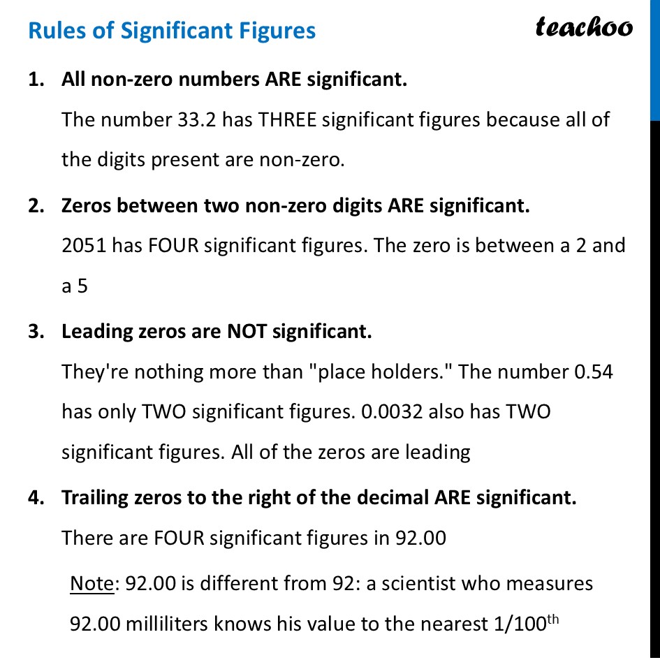 part 4 - Significant Figures - Concepts - Chapter 1 - Units and Measurement - Physics Class 11