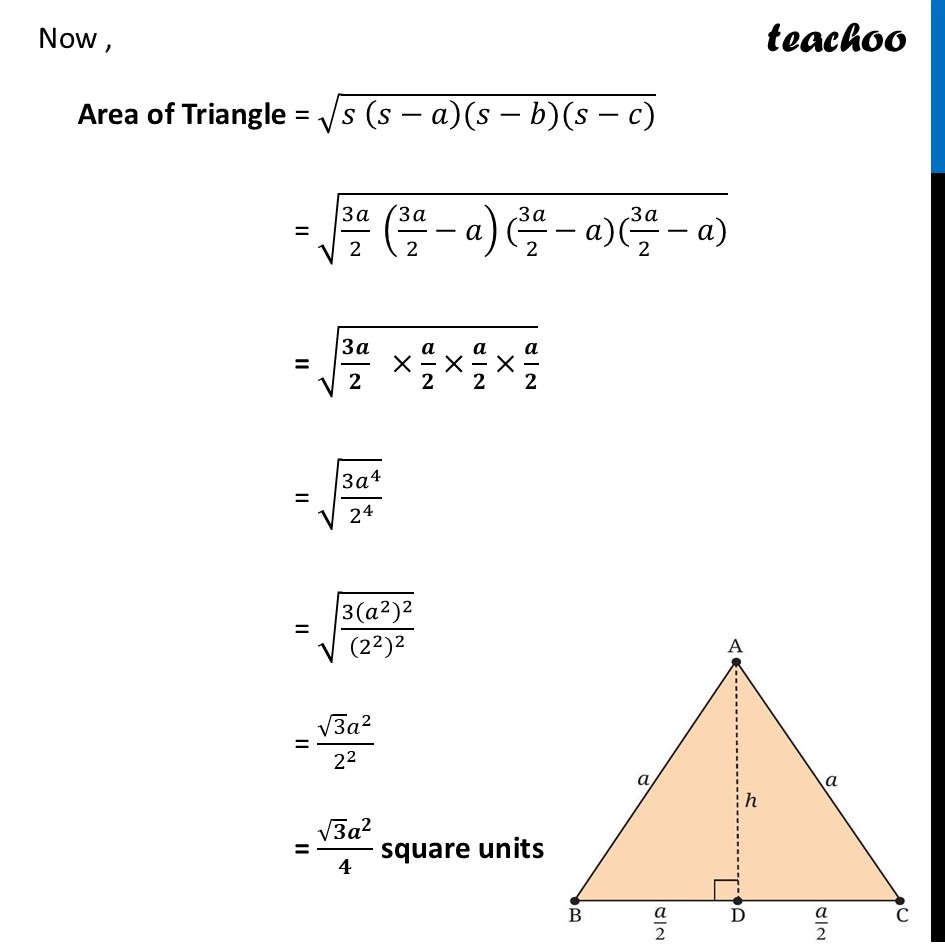 part 2 - Example 3 - Heron's Formula - Chapter 6 Class 9 - Measuring Space: Perimeter and Area (Ganita Manjar - Class 9