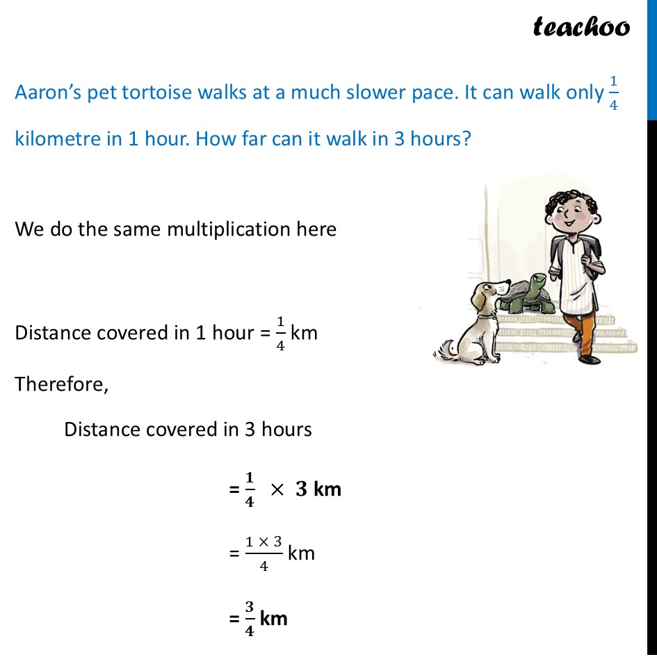part 2 - Aaraon & Tortoise Example (+ Visualization) - Multiplication of Fractions - Chapter 8 Class 7 - Working with Fractions (Ganita Prakash) - Class 7 (Ganita Prakash 1, 2 & old NCERT)