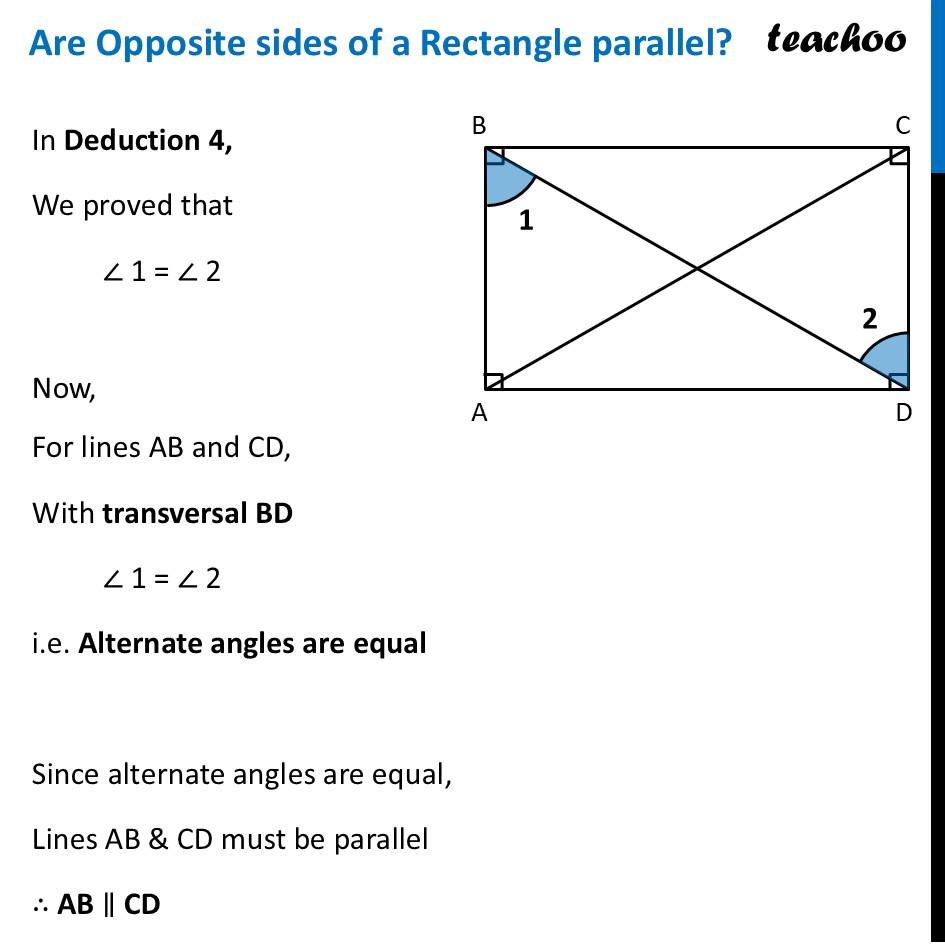 Are the opposite sides of a rectangle parallel? Class 8 Ganita Prakash - The Process of Finding Properties