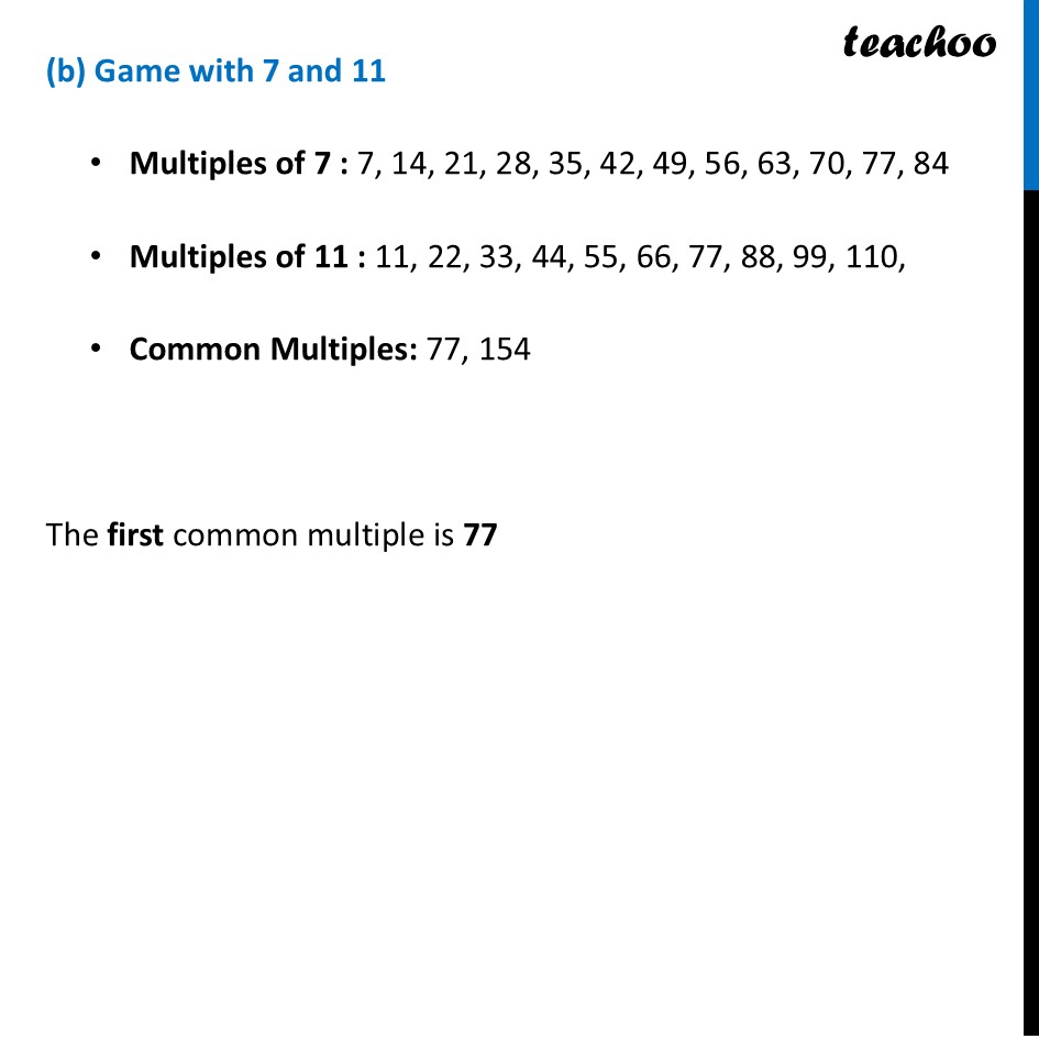 part 5 - Question 1 - Page 56 - Least, but not Last! - Chapter 3 Class 7 - Finding Common Ground (Ganita Prakash II) - Class 7 (Ganita Prakash 1, 2 & old NCERT)
