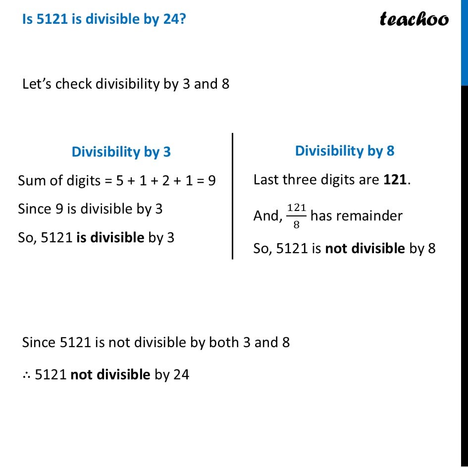 part 6 - Divisibility by 24 - Divisibility Shortcuts for Other Numbers - Chapter 5 Class 8 - Number Play (Ganita Prakash) - Class 8 (Ganita Prakash - 1, 2 & Old NCERT)
