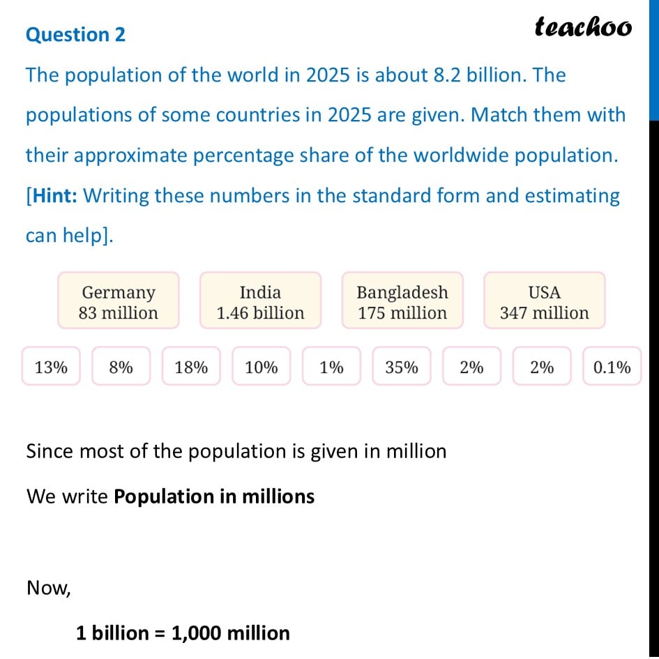 [Class 8] The population of the world in 2025 is about 8.2 billion - Figure it out - Page 28, 29, 30