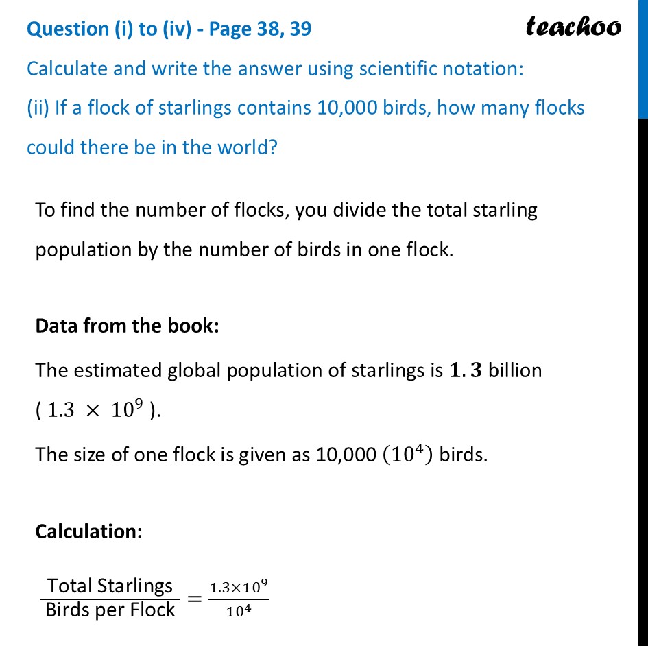 part 3 - Question (i) to (iv) - Page 38, 39 - Getting a sense of Large Numbers - Chapter 2 Class 8 - Power Play (Ganita Prakash) - Class 8 (Ganita Prakash & Old NCERT)