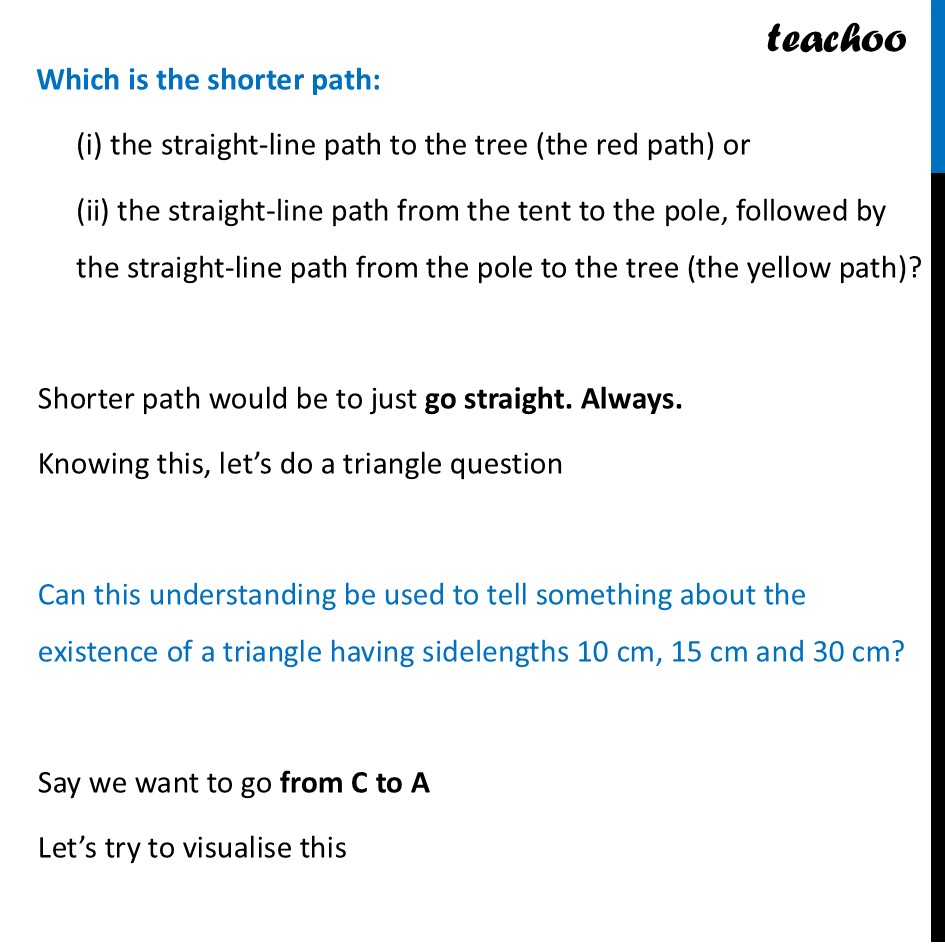 part 2 - Are Triangles Possible for any Lengths? - Are Triangles Possible for any Lengths? - Chapter 7 Class 7 - A tale of three Intersecting Lines (Ganit Prakash) - Class 7 (Ganita Prakash 1, 2 & old NCERT)