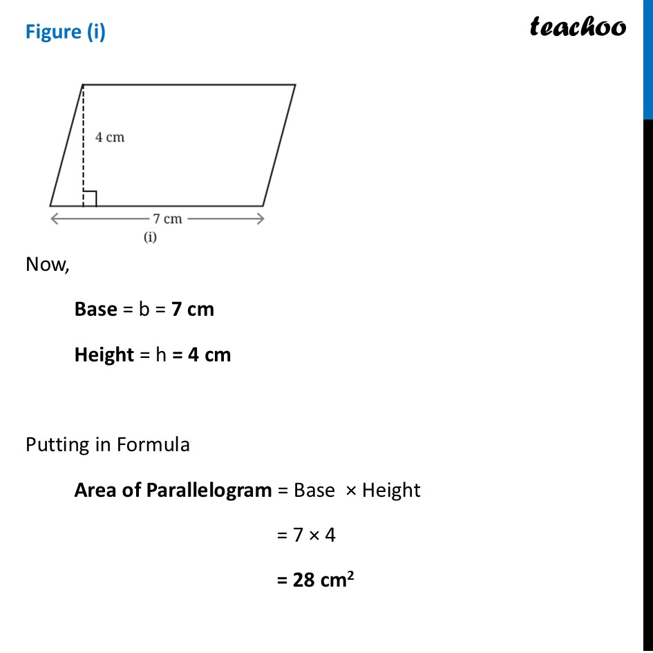 part 2 - Question 2 - Figure it out (Page 162-164) - Area of Parallelogram - Chapter 7 Class 8 - Area (Ganita Prakash II) - Class 8 (Ganita Prakash - 1, 2 & Old NCERT)