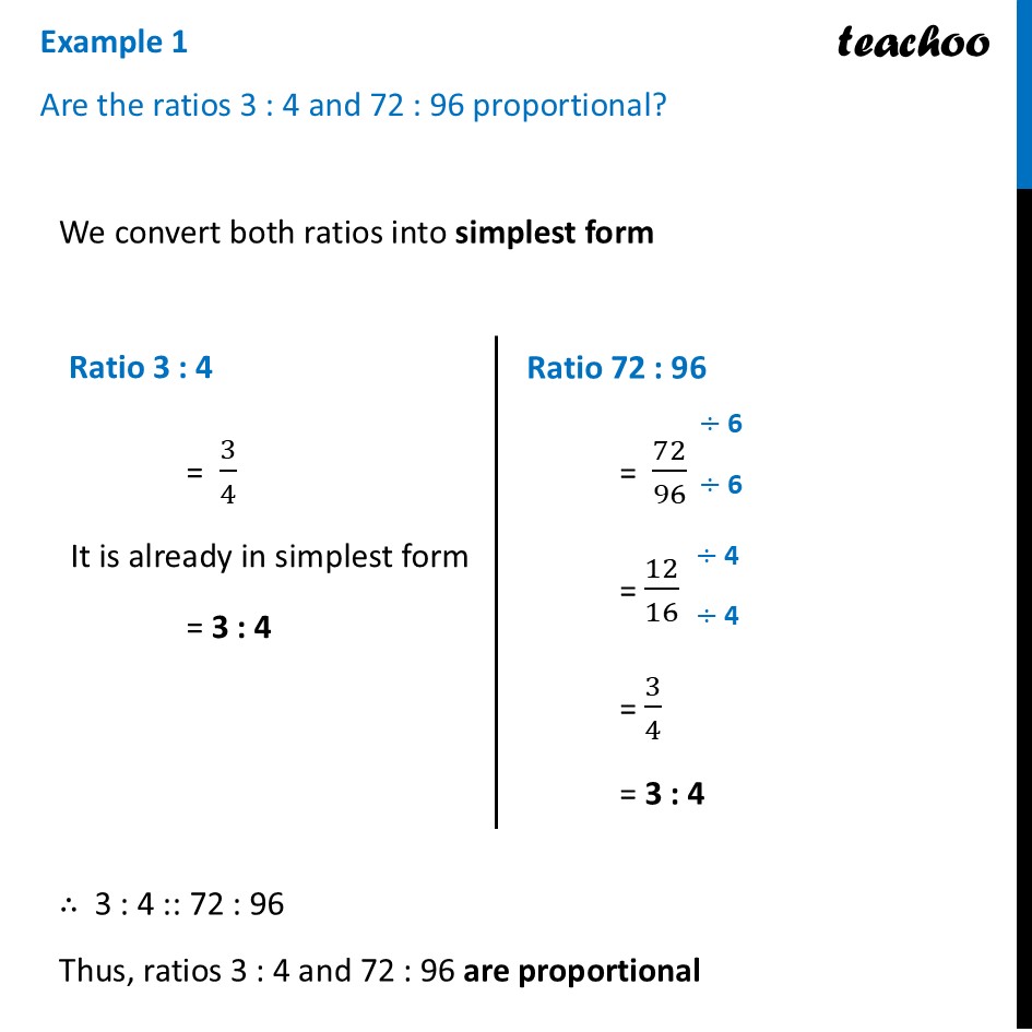 Are the ratios 3 : 4 and 72 : 96 proportional [Class 8 Ganita Prakash] - Problem Solving with Proportional Reasoning