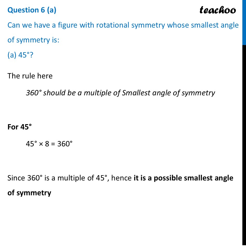 Can we have a figure with rotational symmetry whose smallest angle - Figure it out - Page 238, 239