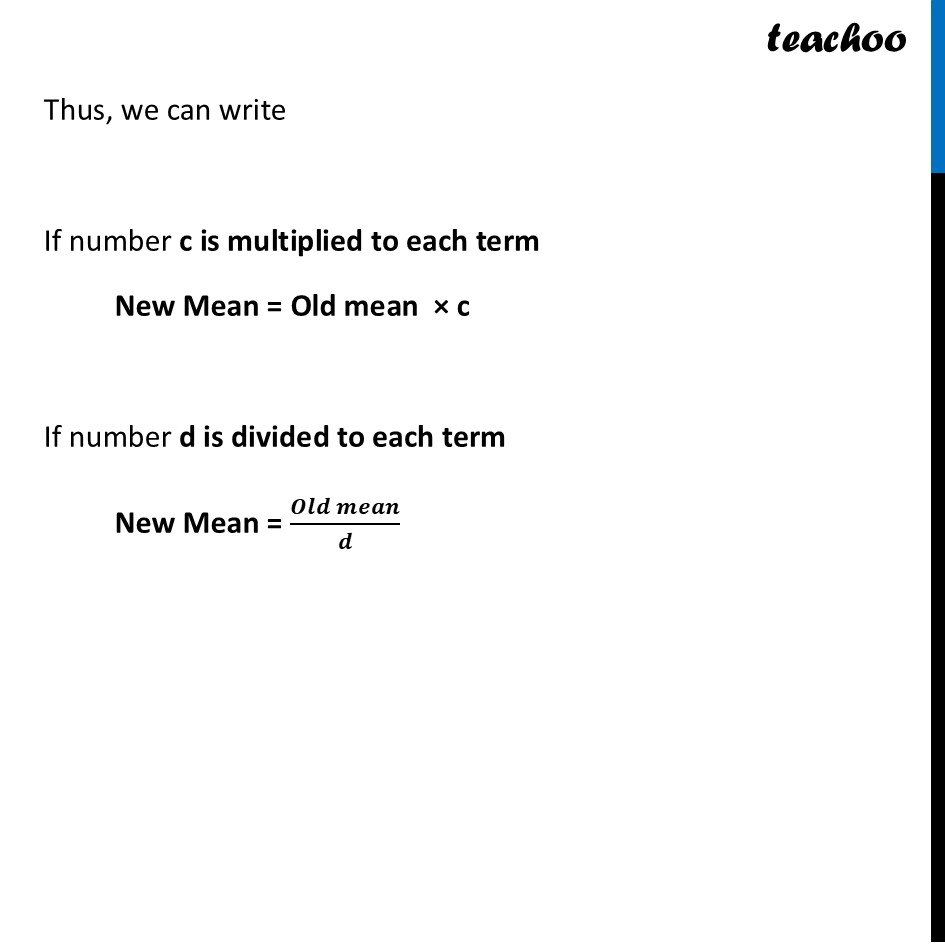 part 5 - Mean when a Number is Multiplied to each term - Tinkering with Mean - Chapter 5 Class 8 - Tales by Dots and Lines (Ganita Prakash II) - Class 8 (Ganita Prakash - 1, 2 & Old NCERT)