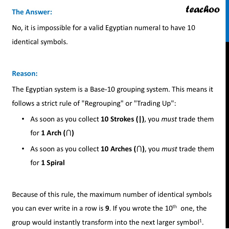 part 3 - Shortcomings of the Egyptian System - Shortcomings of the Egyptian System - Chapter 3 Class 8 - A Story of Numbers (Ganita Prakash) - Class 8 (Ganita Prakash & Old NCERT)