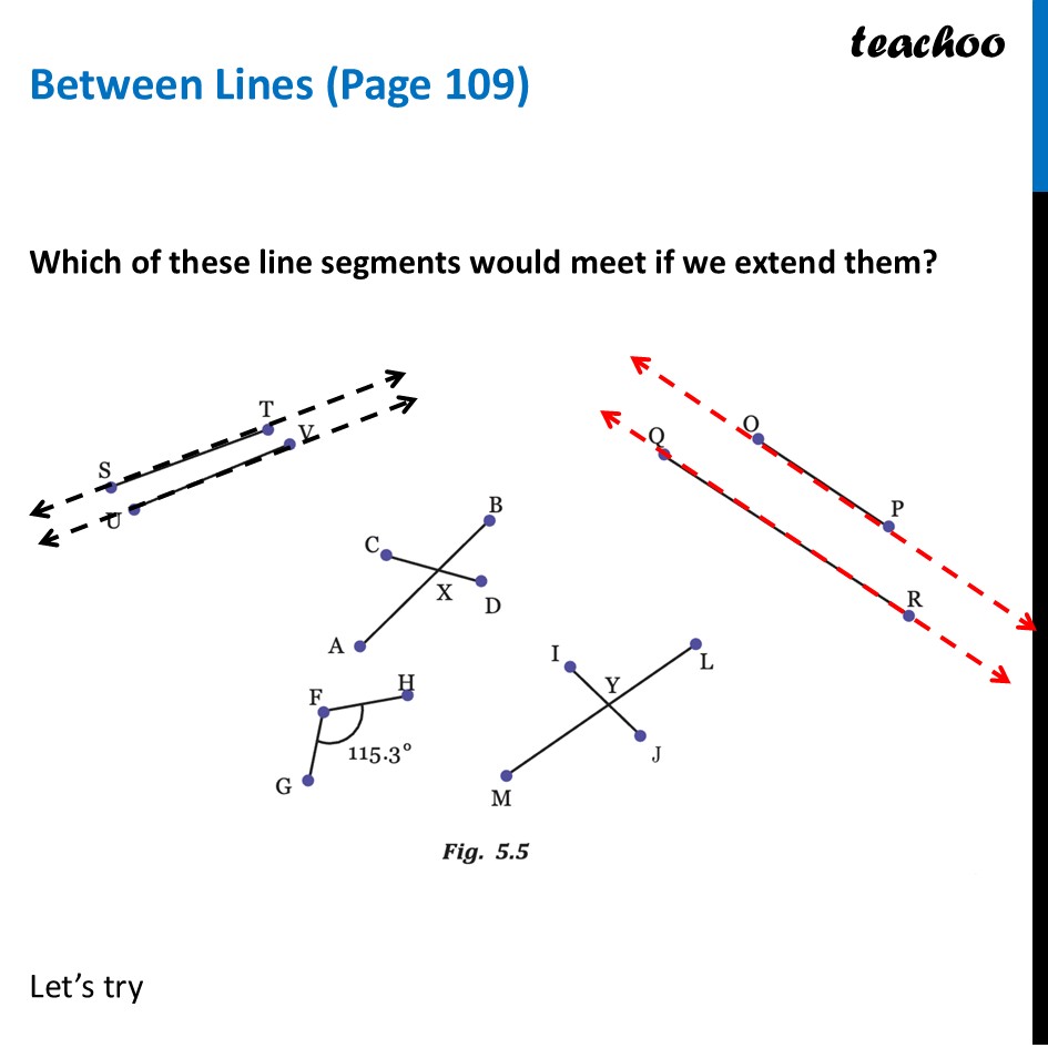 Between lines (Page 109) - Class 7 Parallel and Intersecting Lines - Between lines