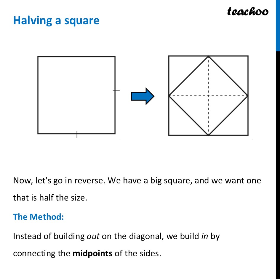 Halving a Square – Different Methods Explained [Class 8 Chapter 2] - Halving a square