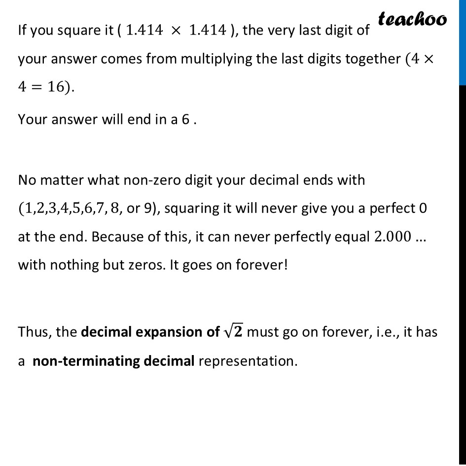 part 4 - Decimal Representation of √2 - Decimal Representation of √2 - Chapter 2 Class 8 - The Baudhayana-Pythagoras Theorem (Ganita Part 2) - Class 8 (Ganita Prakash - 1, 2 & Old NCERT)