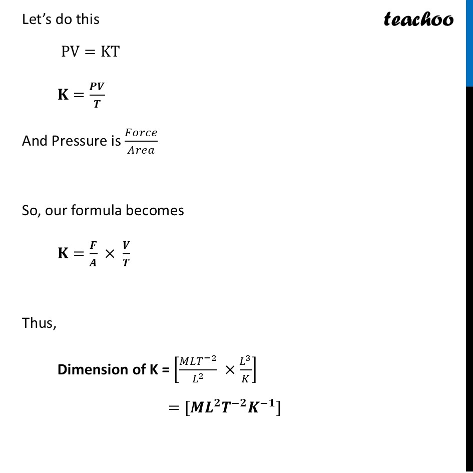 part 6 - Dimensions of Constants - Concepts - Chapter 1 - Units and Measurement - Physics Class 11