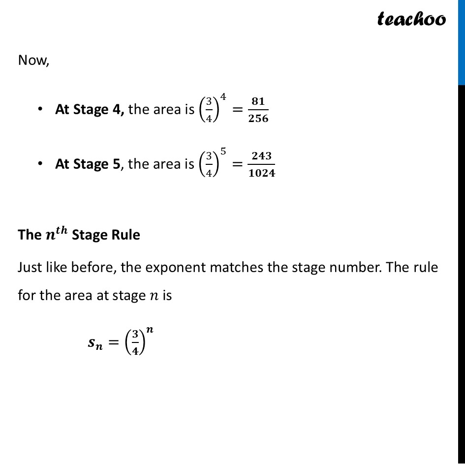 part 10 - Question 1 - Think & Reflect (Page 189) - Fractals as a GP Sequence - Chapter 8 - Predicting What Comes Next: Exploring Sequences & Progress - Maths Class 9