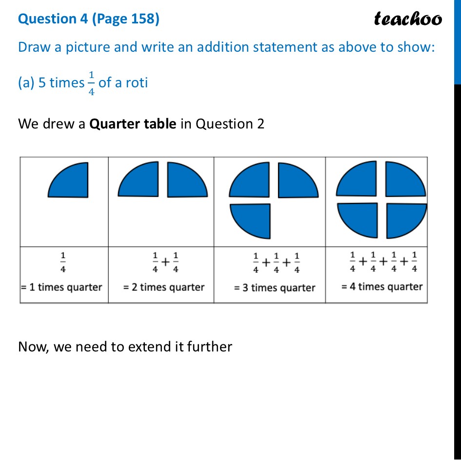 Draw a picture and write an addition statement as above to show: - Measuring Using Fractional Units