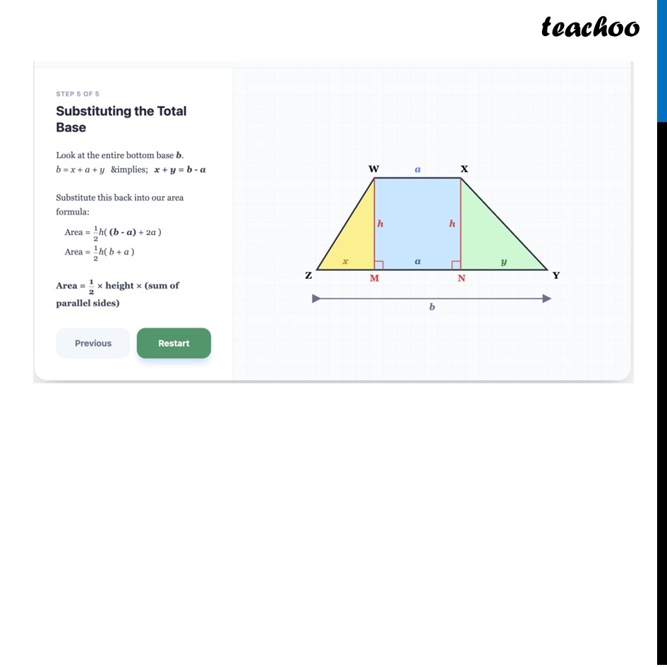 part 4 - Area of Trapezium - Area of Trapezium - Chapter 7 Class 8 - Area (Ganita Prakash II) - Class 8 (Ganita Prakash - 1, 2 & Old NCERT)
