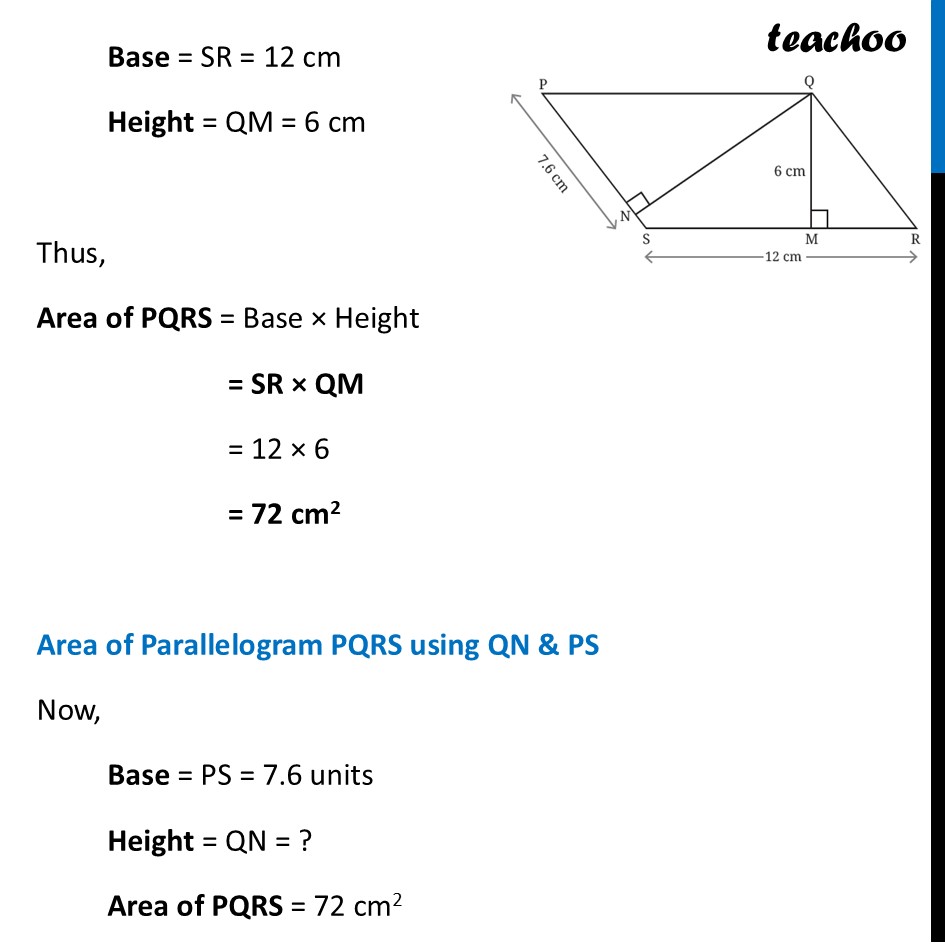 part 2 - Question 3 - Figure it out (Page 162-164) - Area of Parallelogram - Chapter 7 Class 8 - Area (Ganita Prakash II) - Class 8 (Ganita Prakash - 1, 2 & Old NCERT)