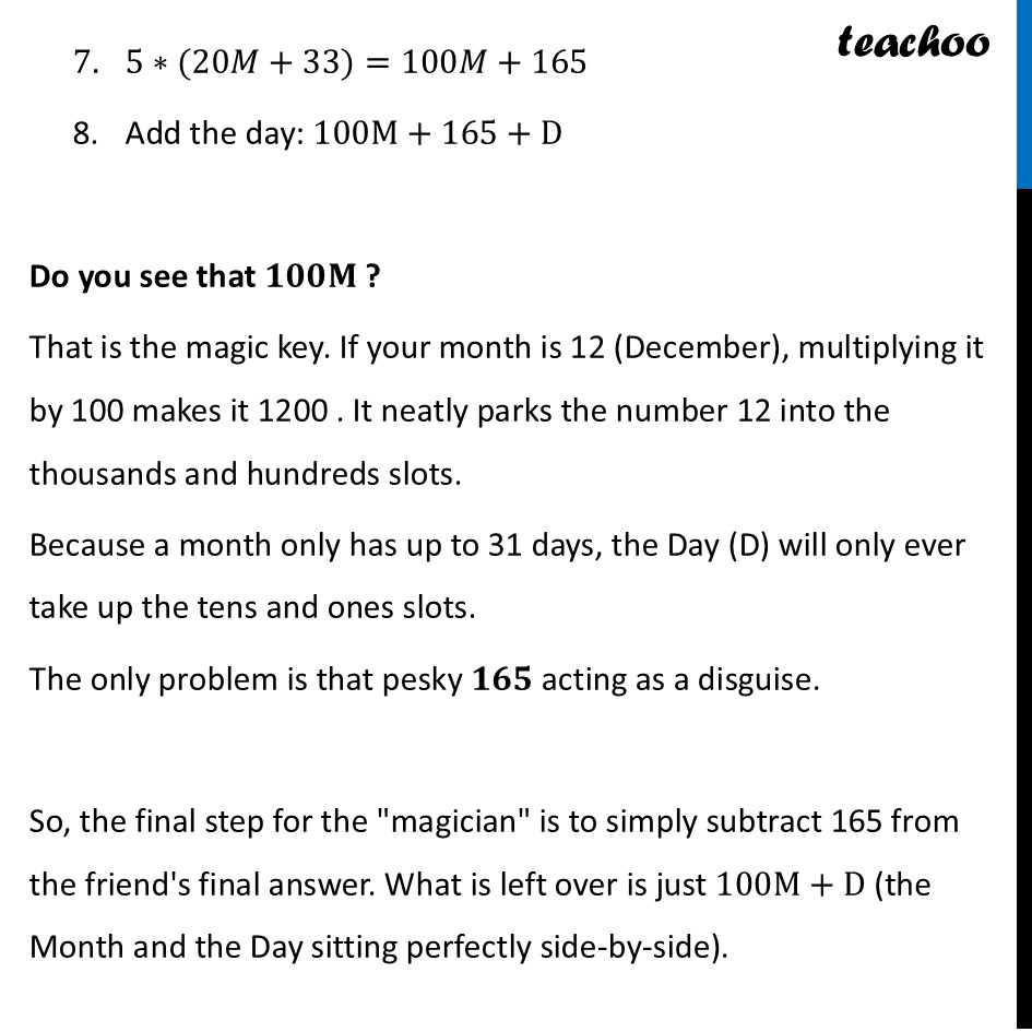 part 3 - ‘Think of a Number’ Trick - Advanced - ‘Think of a Number’ Tricks - Chapter 6 Class 8 - Algebra Play (Ganita Prakash II) - Class 8 (Ganita Prakash - 1, 2 & Old NCERT)