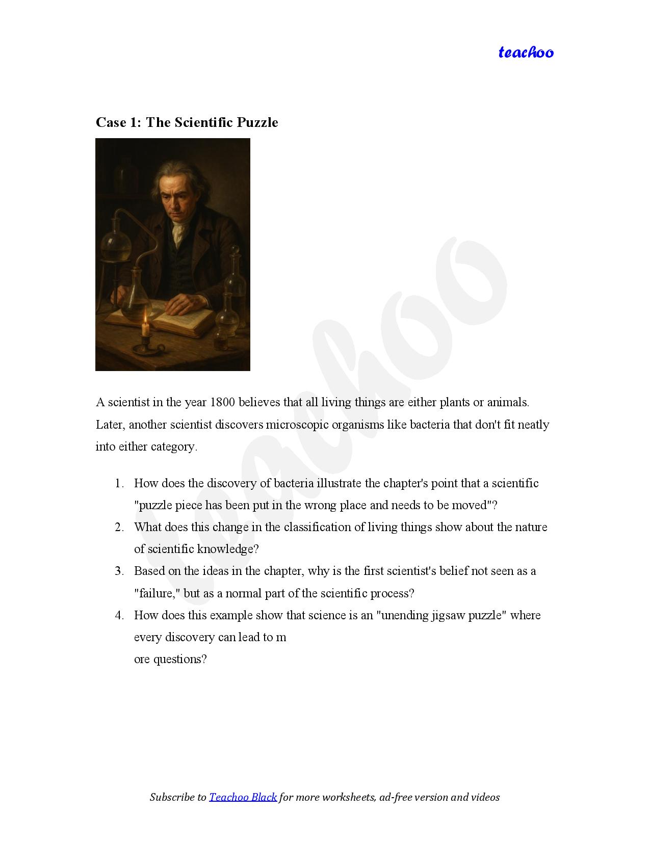 part 2 - Case Based Questions - Worksheet 2 - Teachoo Questions - Case Based - Chapter 1 Class 6 - The Wonderful World of Science (Curiosity) - Class 6