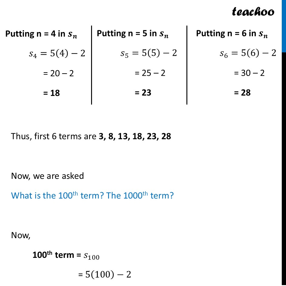 part 2 - Example 2 - Explicit Rule for a Sequence - Chapter 8 - Predicting What Comes Next: Exploring Sequences & Progress - Maths Class 9