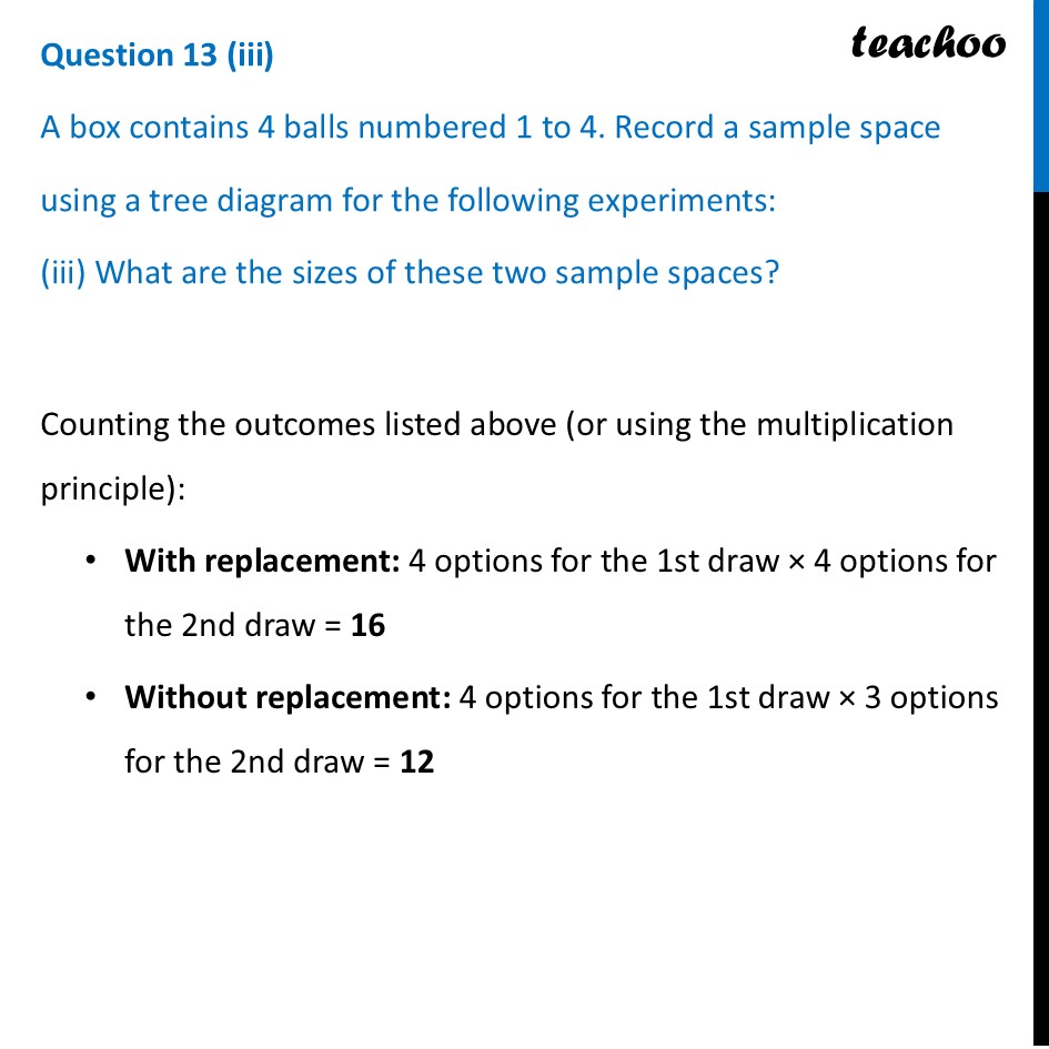 part 7 - Question 13 - End-of-Chapter Exercises - Chapter 7 - The Mathematics of Maybe: Introduction to Probability - Class 9
