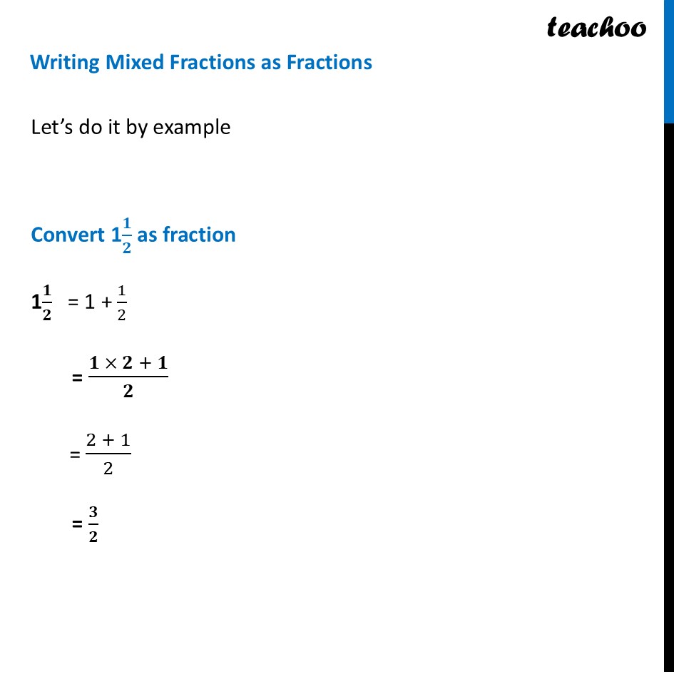 part 4 - Mixed fraction – Definition and Converting - Fractions - Quick Revision - Chapter 8 Class 7 - Working with Fractions (Ganita Prakash) - Class 7 (Ganita Prakash 1, 2 & old NCERT)