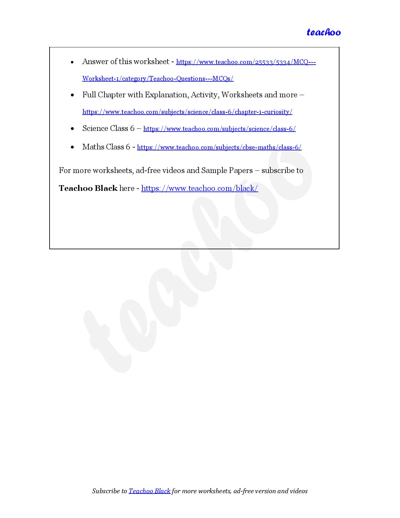 part 3 - Assertion Reasoning - Worksheet 2 - Teachoo Questions - Assertion Reasoning - Chapter 1 Class 6 - The Wonderful World of Science (Curiosity) - Class 6
