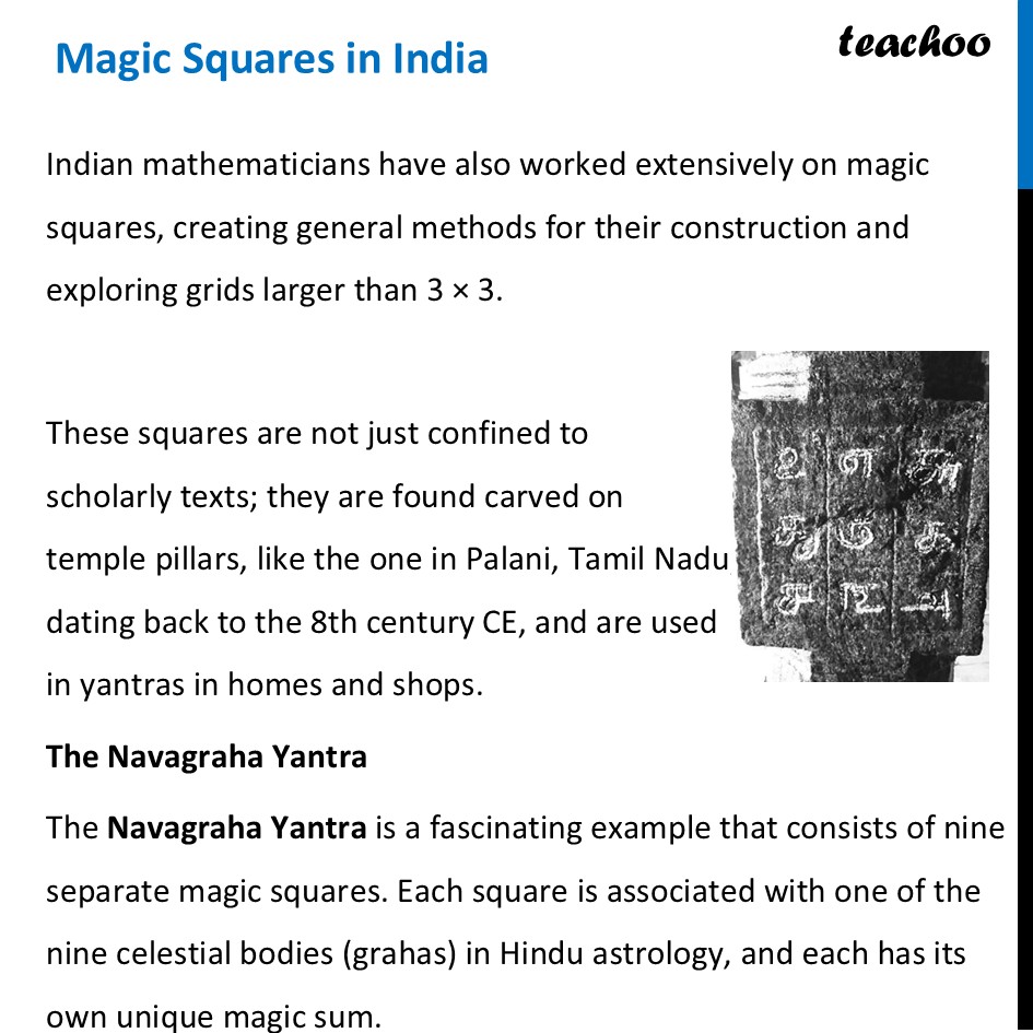 Magic Squares in India - Chapter 6 Class 7 Ganita Prakash - Teachoo - Magic Squares in History and Culture