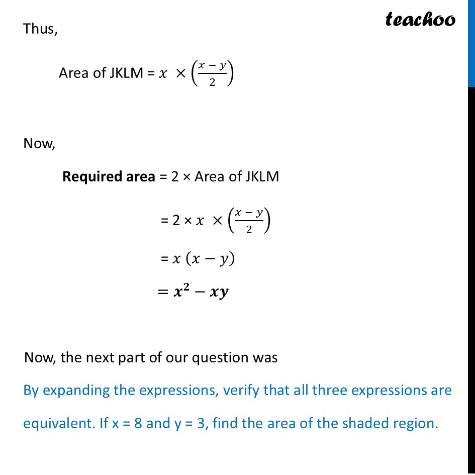 part 6 - Question 2 - Page 153 - Area of Shaded Region - Chapter 6 Class 8 - We Distribute yet things Multiply (Ganita Prakash) - Class 8 (Ganita Prakash - 1, 2 & Old NCERT)
