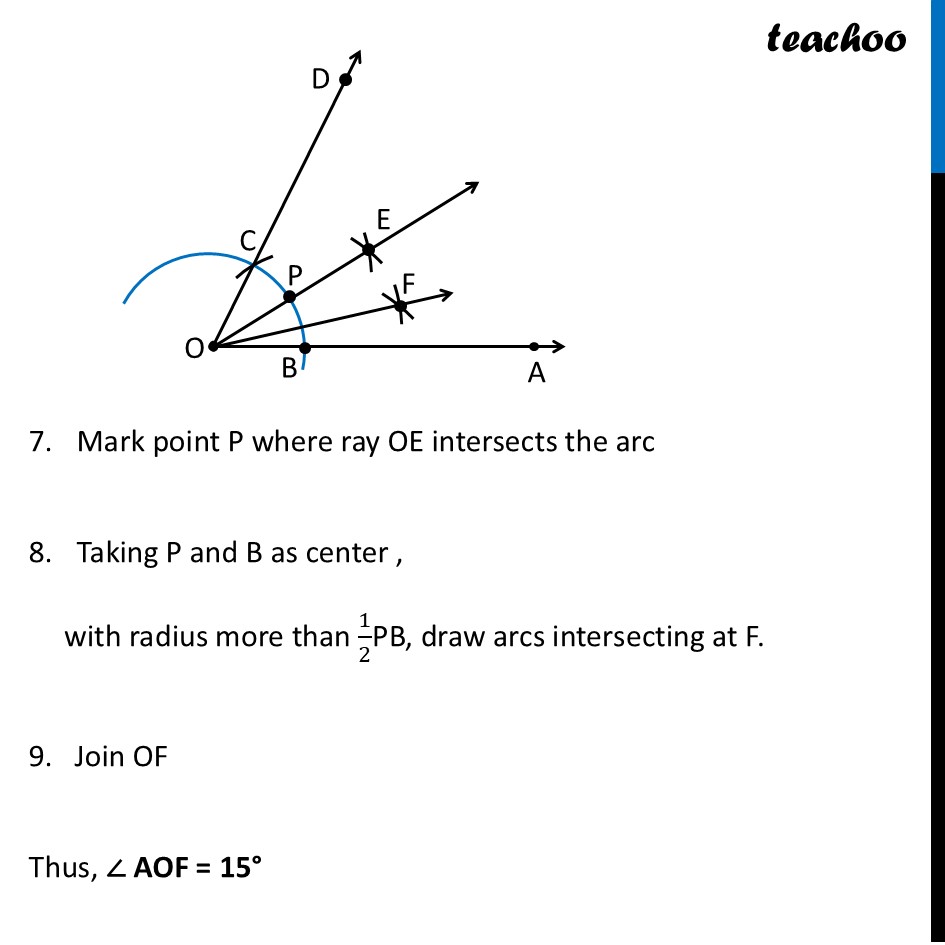 part 4 - Constructing 15° Angle - Constructing Regular Hexagon, Angle 60° and 6-pointed Star - Chapter 6 Class 7 - Constructions and Tilings (Ganita Prakash II) - Class 7 (Ganita Prakash 1, 2 & old NCERT)