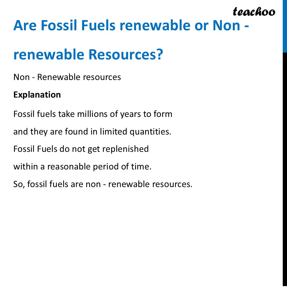 part 6 - Natural Resources: Renewable and Non-Renewable - Concepts - Chapter 11 Class 6 - Nature's Treasures (Curiosity) - Class 6