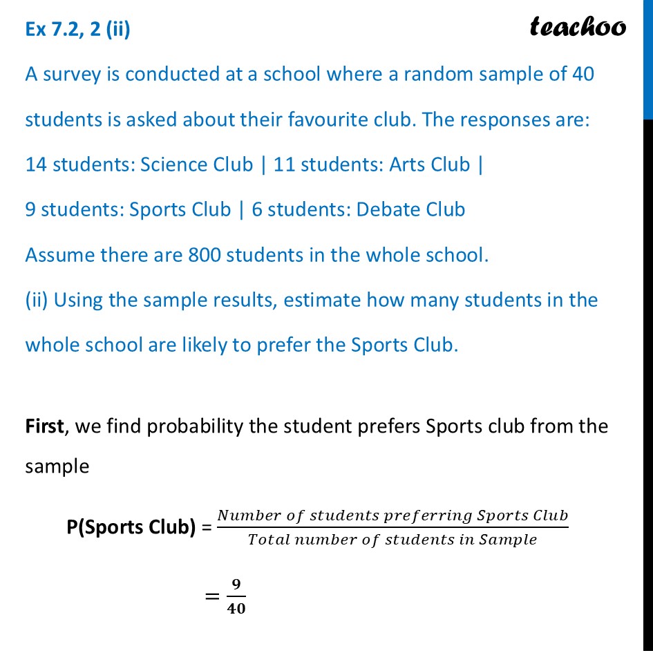 part 3 - Ex 7.2, 2 - Exercise Set 7.2 - Chapter 7 - The Mathematics of Maybe: Introduction to Probability - Class 9