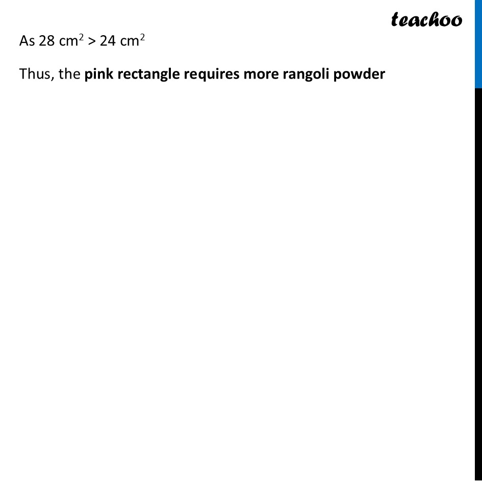part 2 - Question 1 - Page 149 - Area of Rectangle and Square - Chapter 7 Class 8 - Area (Ganita Prakash II) - Class 8 (Ganita Prakash - 1, 2 & Old NCERT)
