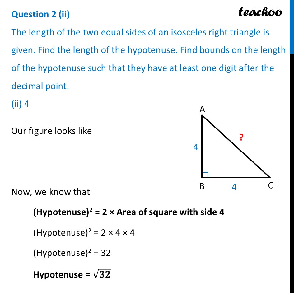 part 4 - Question 2 - Figure it out - Page 39, 40 - Chapter 2 Class 8 - The Baudhayana-Pythagoras Theorem (Ganita Part 2) - Class 8 (Ganita Prakash - 1, 2 & Old NCERT)