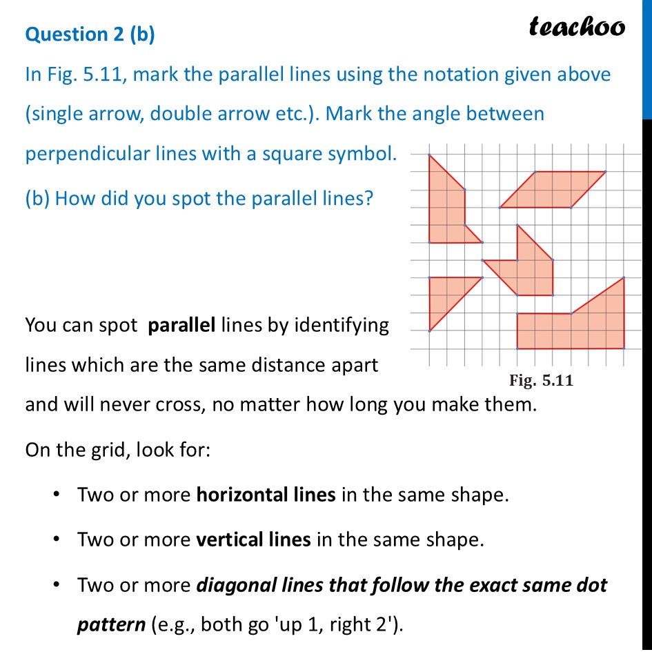 part 3 - Question 2 - Figure it out - Page 113, 114 - Chapter 5 Class 7 - Parallel and Intersecting Lines (Ganita Prakash) - Class 7 (Ganita Prakash & Old NCERT)
