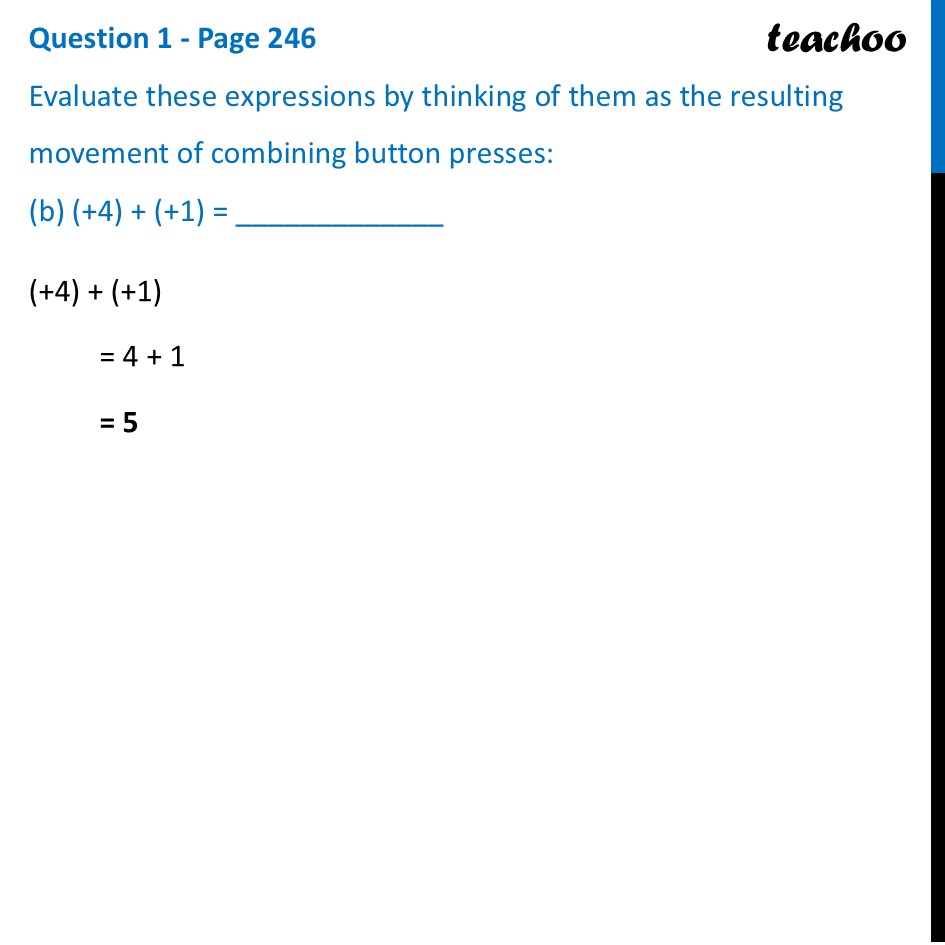 part 2 - Question 1 - Page 246 - Addition of Integers - Chapter 10 Class 6 - The other side of Zero (Ganita Prakash) - Class 6 (Ganita Prakash & Old NCERT)