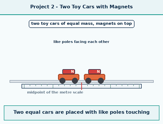 Project 2 — Two toy cars pushed - How Forces Affect Moti - [Teachoo] - Exploratory Projects