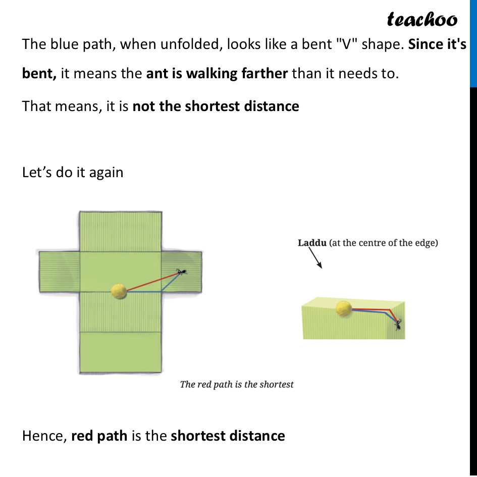 part 6 - Shortest Paths on a Cube - Shortest Paths on a Cube - Chapter 4 Class 8 - Exploring Some Geometric Themes (Ganita Prakash II - Class 8 (Ganita Prakash - 1, 2 & Old NCERT)