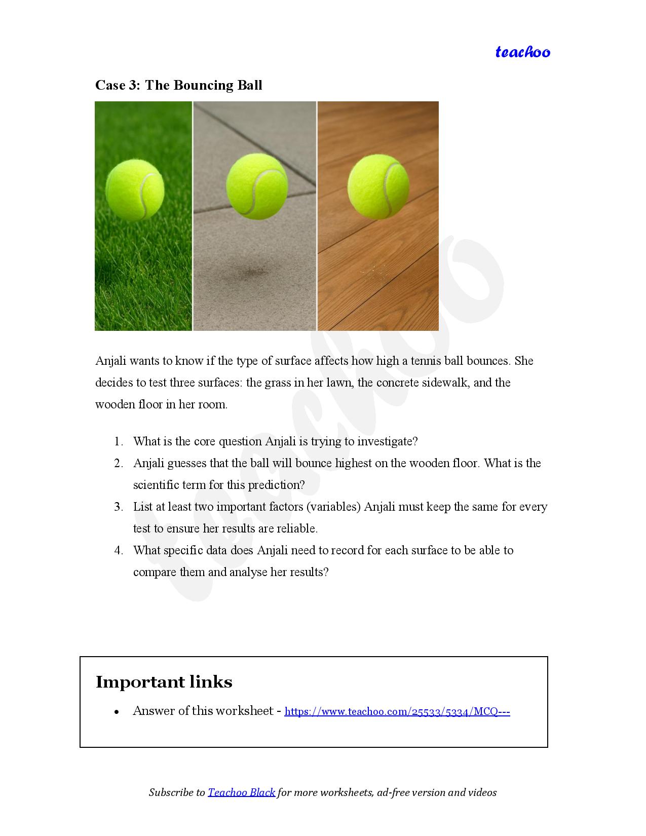 part 4 - Case Based Questions - Worksheet 2 - Teachoo Questions - Case Based - Chapter 1 Class 6 - The Wonderful World of Science (Curiosity) - Class 6