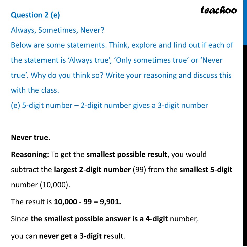 part 5 - Question 2 - Mental Math - Chapter 3 Class 6 - Number Play (Ganita Prakash) - Class 6 (Ganit Prakash)