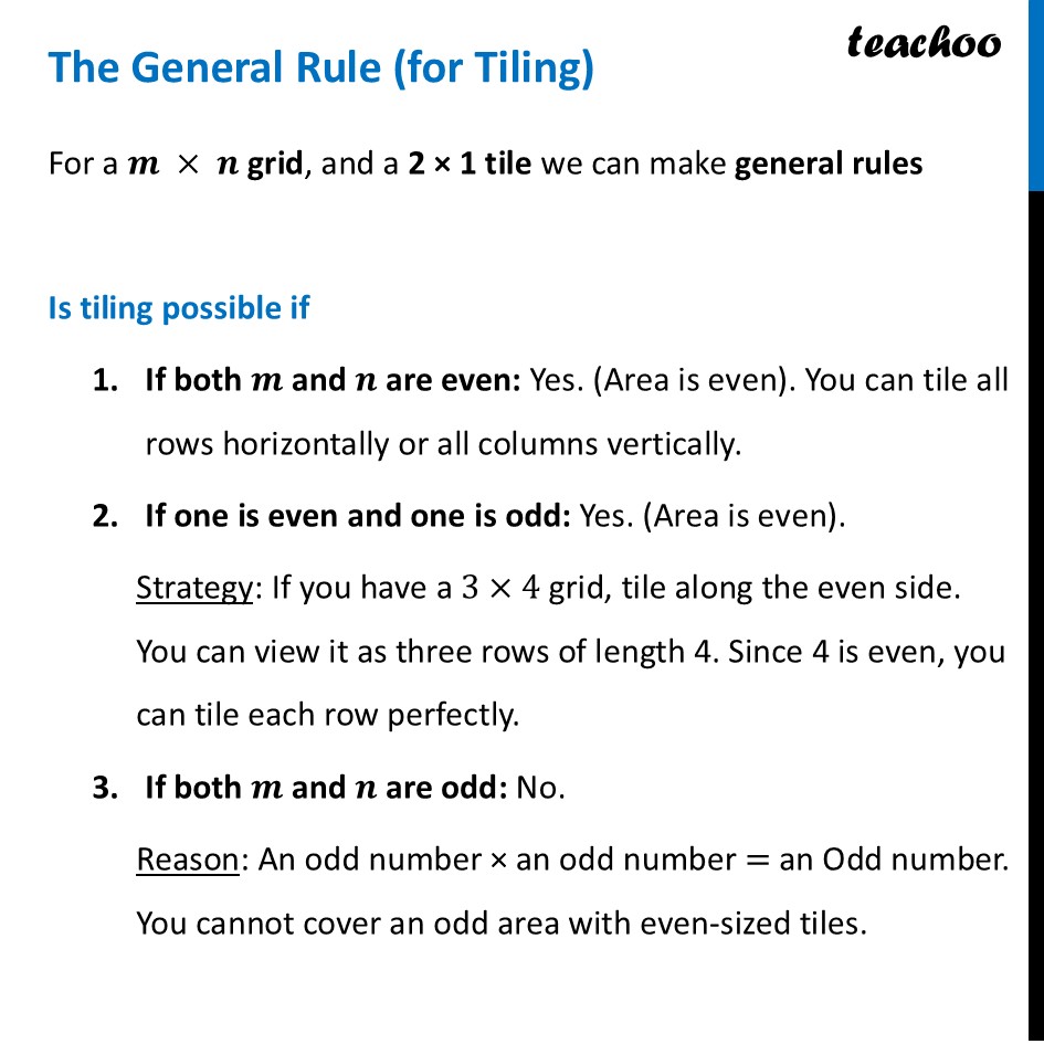 The General Rule (for Tiling) [Class 7 Ganita Prakash II] - Teachoo - Tiling