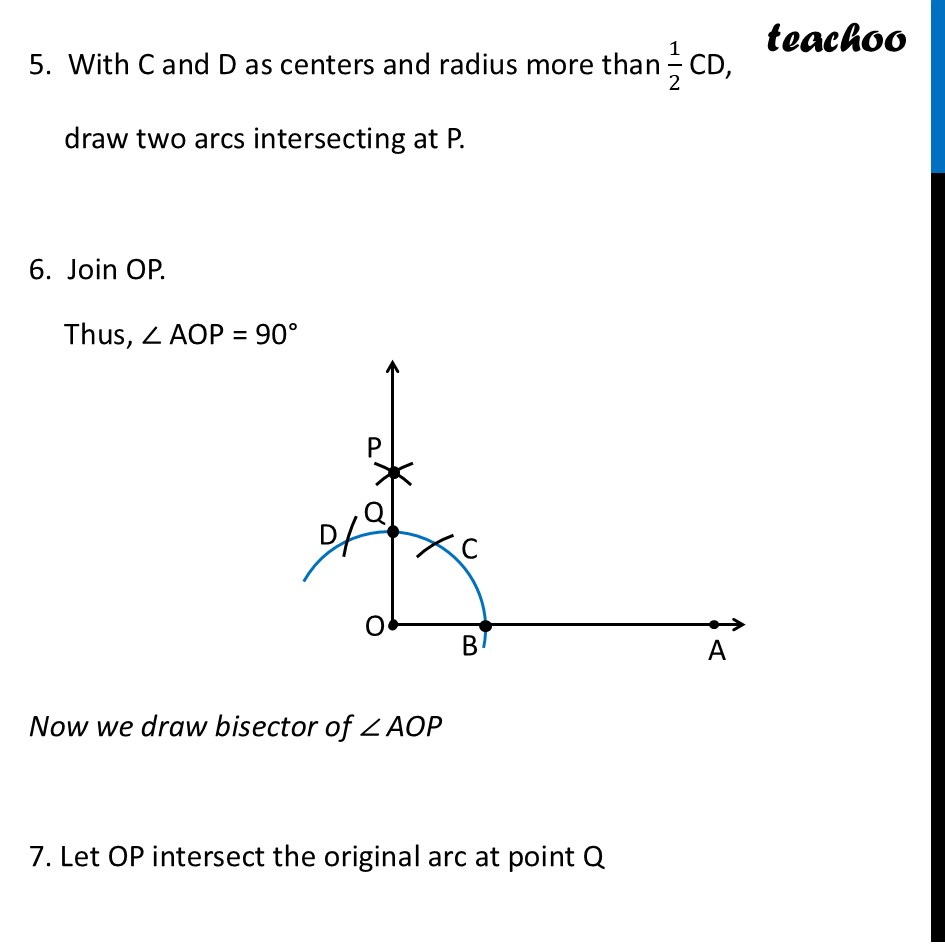 part 4 - Constructing 45° Angle - Constructing Angle Bisectors - Chapter 6 Class 7 - Constructions and Tilings (Ganita Prakash II) - Class 7 (Ganita Prakash 1, 2 & old NCERT)