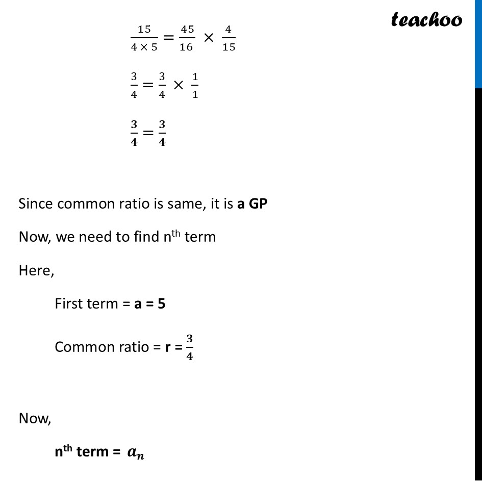 part 2 - Example 9 - Geometric Progressions - Chapter 8 - Predicting What Comes Next: Exploring Sequences & Progress - Class 9
