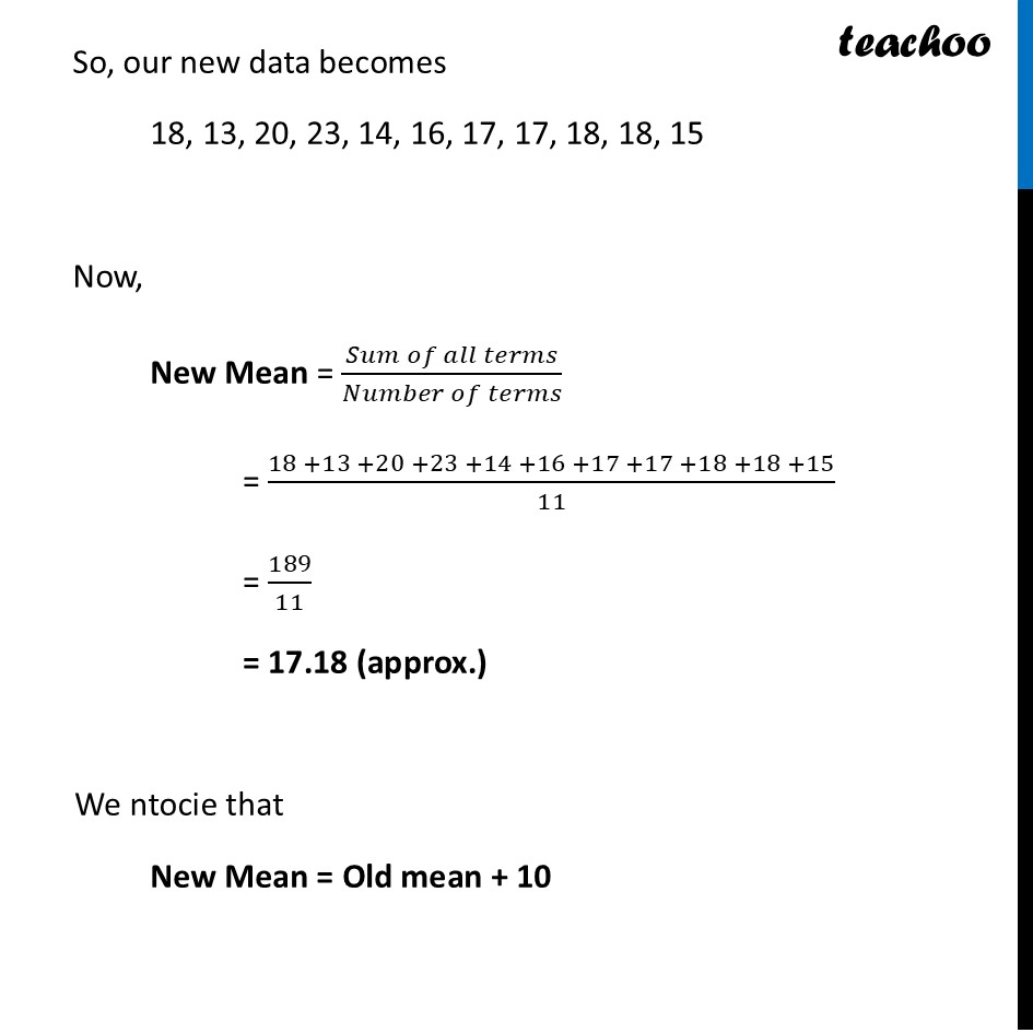 part 2 - Mean when a Number is Added to each term - Tinkering with Mean - Chapter 5 Class 8 - Tales by Dots and Lines (Ganita Prakash II) - Class 8 (Ganita Prakash - 1, 2 & Old NCERT)