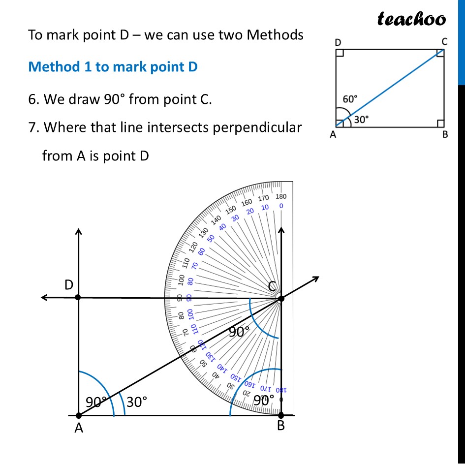 part 6 - Constructing Rectangle in which Diagonal divides the opposite angles - Constructing Rectangles & Squares with Diagonals - Chapter 8 Class 6 - Playing with Constructions (Ganita Prakash) - Class 6 (Ganita Prakash & Old NCERT)